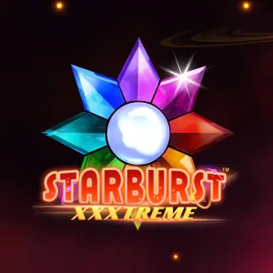 Mehrfarbiger Kristallstern vor Sternenhimmel &ndash; Starburst XXXtreme